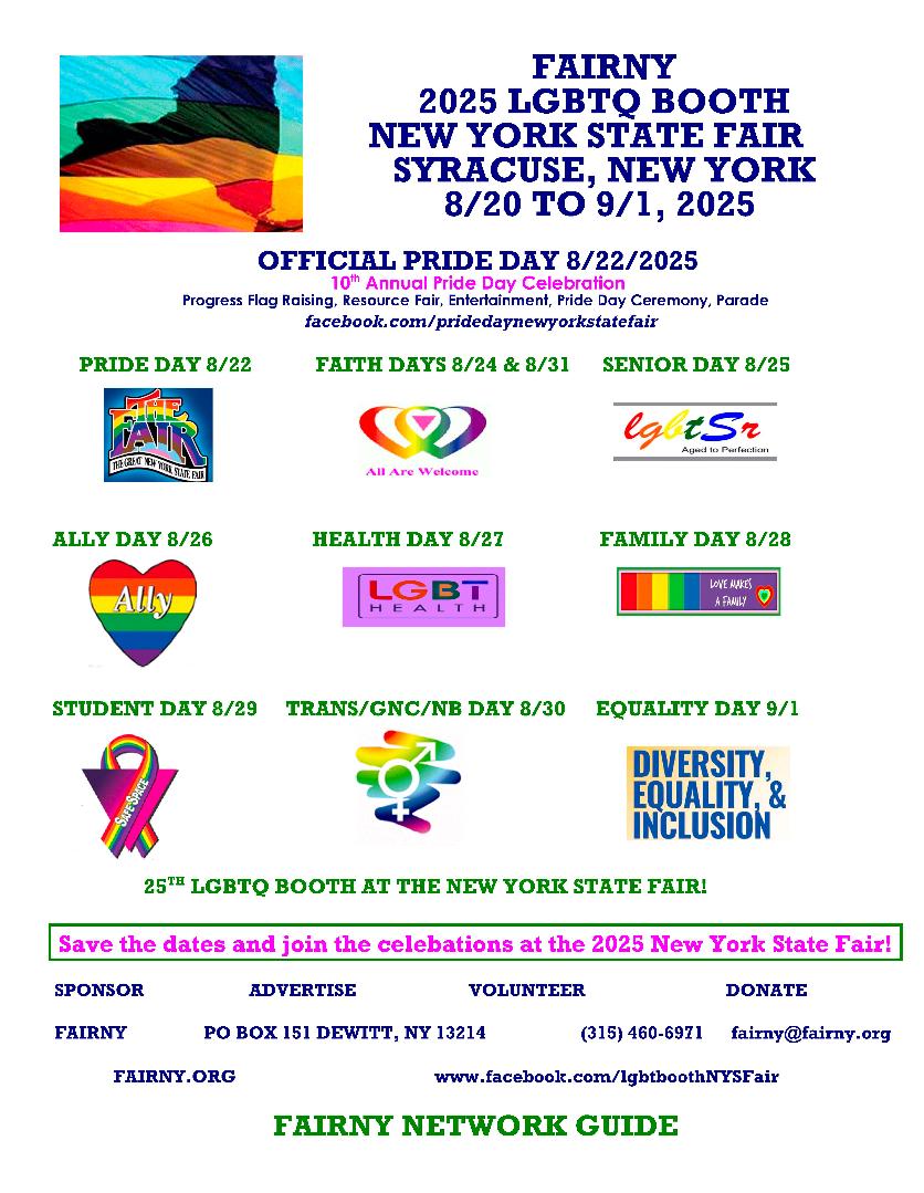 2025 LGBTQ Booth NYS Fair 